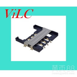 【6pin平貼手機連接器-sim卡座/1.9h-卡座電子元器件批發(fā)-銅殼】-